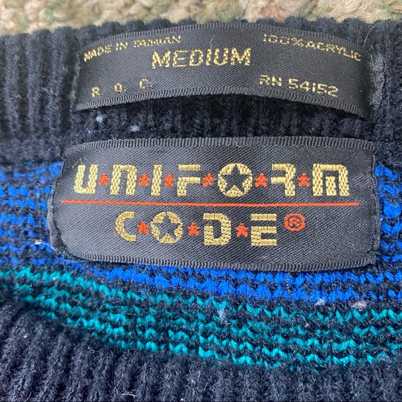 Vintage, men’s Uniform Code sweater size M - Picture 2 of 3